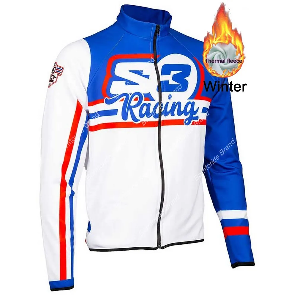

Cycling jacket 2021 Spring Thermal Fleece Long Sleeve Road Bike Jersey MTB Downhill Cycling Clothing maillot ciclismo