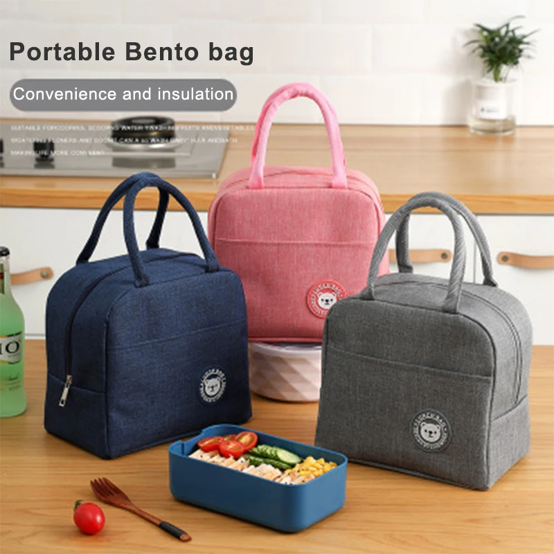 Portable Cooler Bag Ice Pack Lunch Box Insulation Package Insulated Thermal Food Picnic Bags Pouch For Women Girl Kids Children 3
