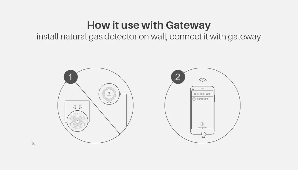 Датчик Пожарной Сигнализации Xiaomi детектор дыма работает со шлюзом охранная Natural gas alarm (8)