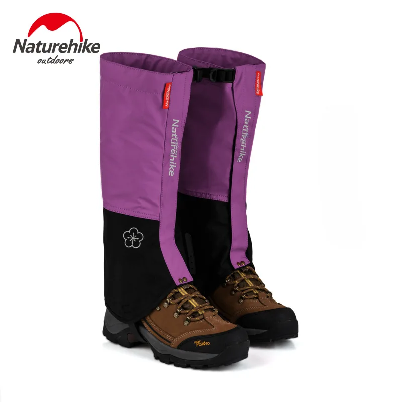 Naturehike 1 пара гетры походные гетры водонепроницаемые зимние походные гетры для альпинизма, охоты, треккинга, снега гетры - Цвет: Women Light Purple