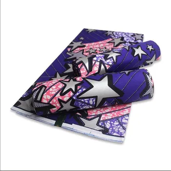 

New Guarunteed Beautiful Print African Golden Wax Fabric 100% Cotton Wax Print Fabric Nigerian Style 6yards Fabric NN9010-8