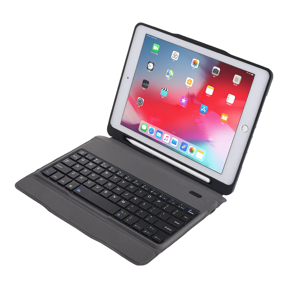 Чехол из мягкого ТПУ для iPad 6th 9,7 Bluetooth клавиатура с карандаш держатель, кожаный чехол для iPad 9,7 Pro 9,7 корпус клавиатуры