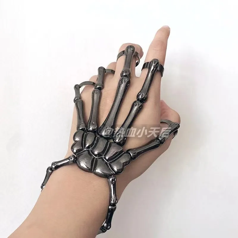 Activity Bracelets For Women Men Gloves Skeleton Punk Steampunk Jewelry Hand Chain Couple Fashion Bracelet