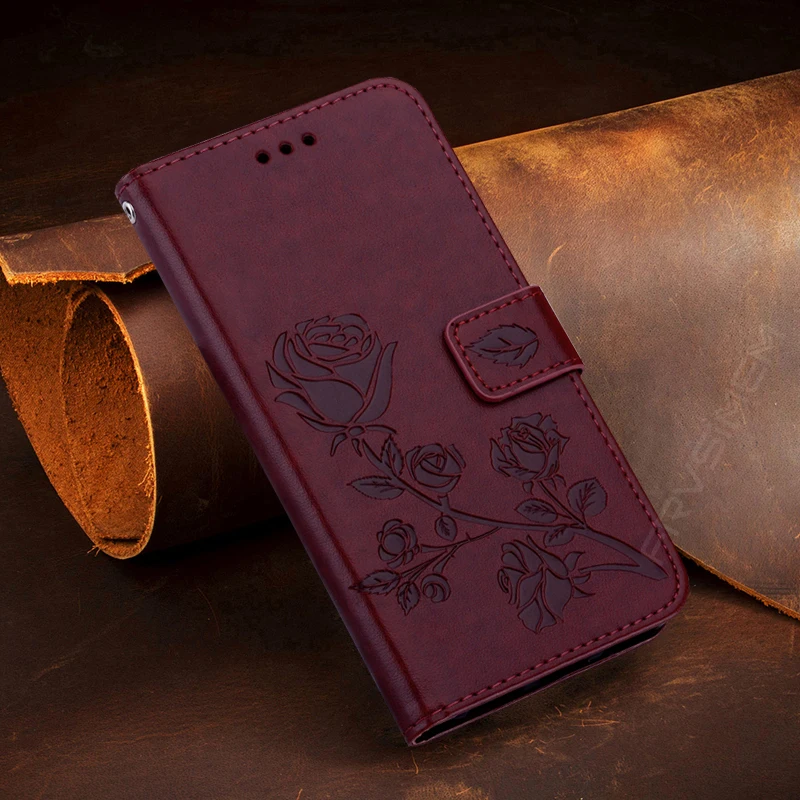 Fashion Flower Wallet Flip Leather Case for Redmi 9 9A 9C 8 8A Note 9S 9 Pro Max 8T 8 Pro xiaomi leather case glass Cases For Xiaomi