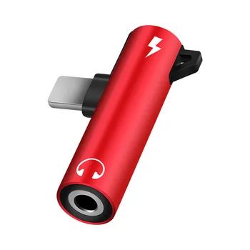 

Mini Metal 2 in 1 Adapter Lighting to 3.5mm Jack + 8 Pin Connector for iPhone 8 7 Plus X XS MAX XR 11 Audio Charging Converter