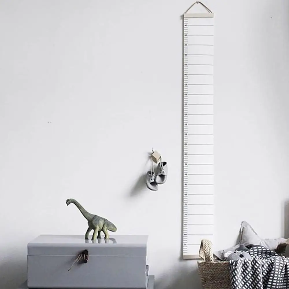 Nordic Children Height Ruler Canvas Hanging Growth Chart Kids Room Wall Decor Decorative Growth Charts Height Ruler