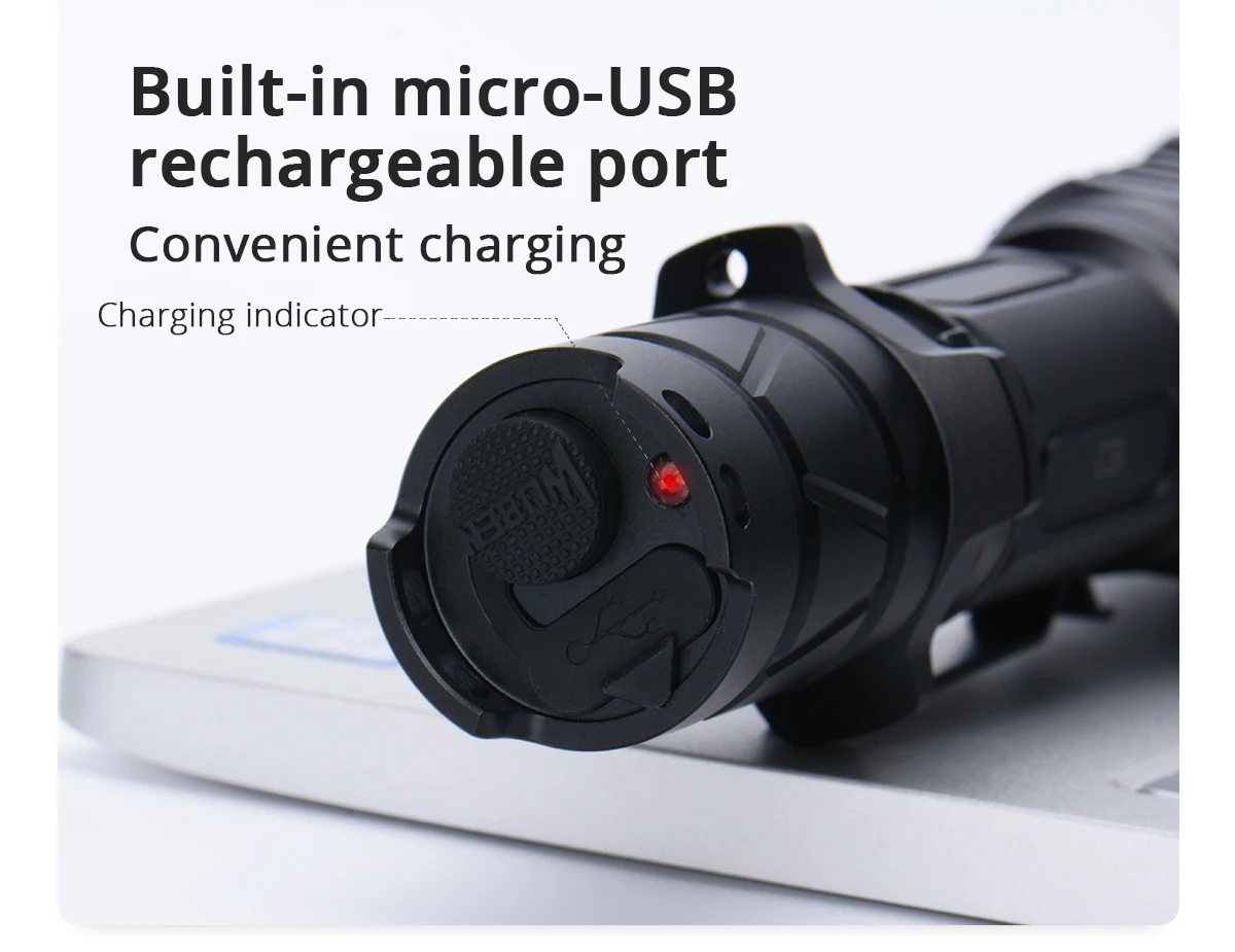 WUBEN P45R flashilght с оригинальным аккумулятором