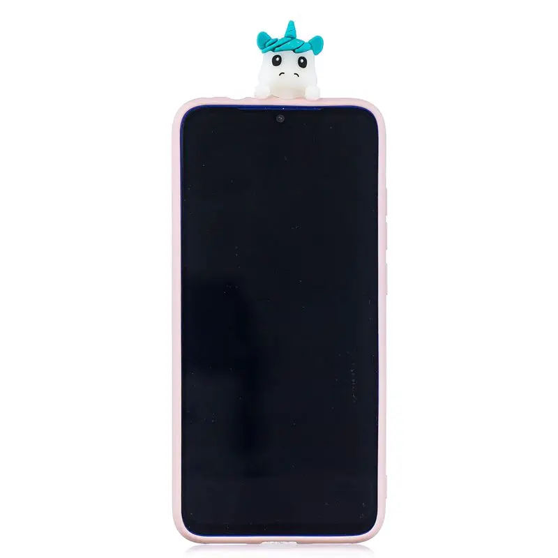 Чехол Funda для Xiaomi Redmi Note 7 Pro чехол 3D Kawaii панда единорог кот силиконовый мягкий