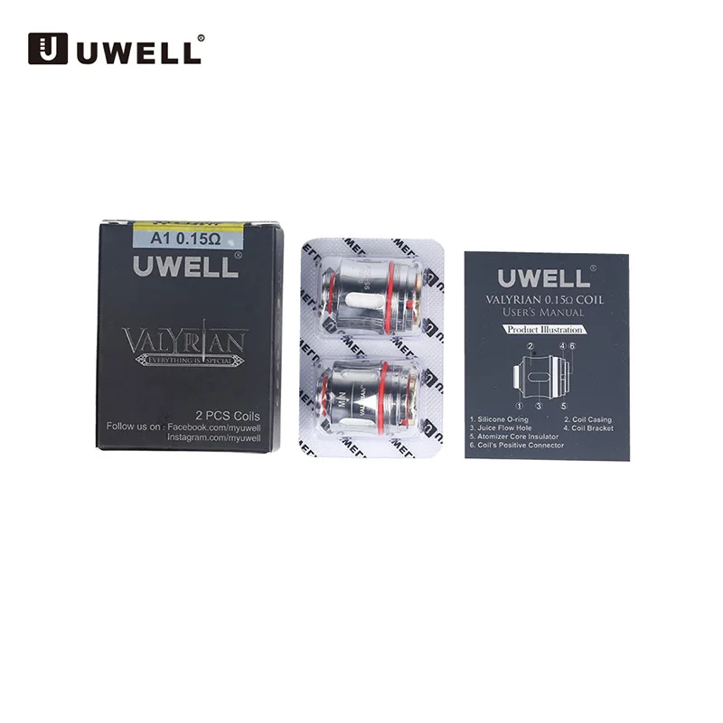 2-10 шт. оригинальный Uwell Valyrian 0 15 Ом катушка головка электронная сигарета сердечник