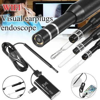 

3 In1 Digital Otoscope Medical Usb 720p Led Endoscope 5.5mm Ear Camera Scope Earwax Removal with Wifi Box for Ios Android Phone