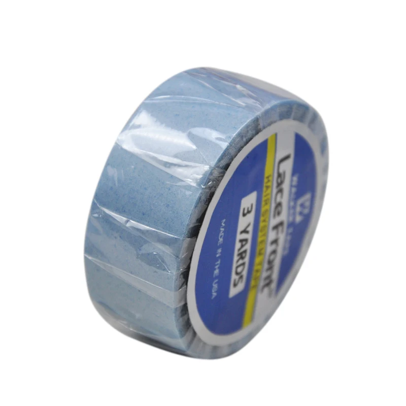 1 9 см * 3 м синий Синтетические волосы на кружеве лента клейкая с двойным покрытием