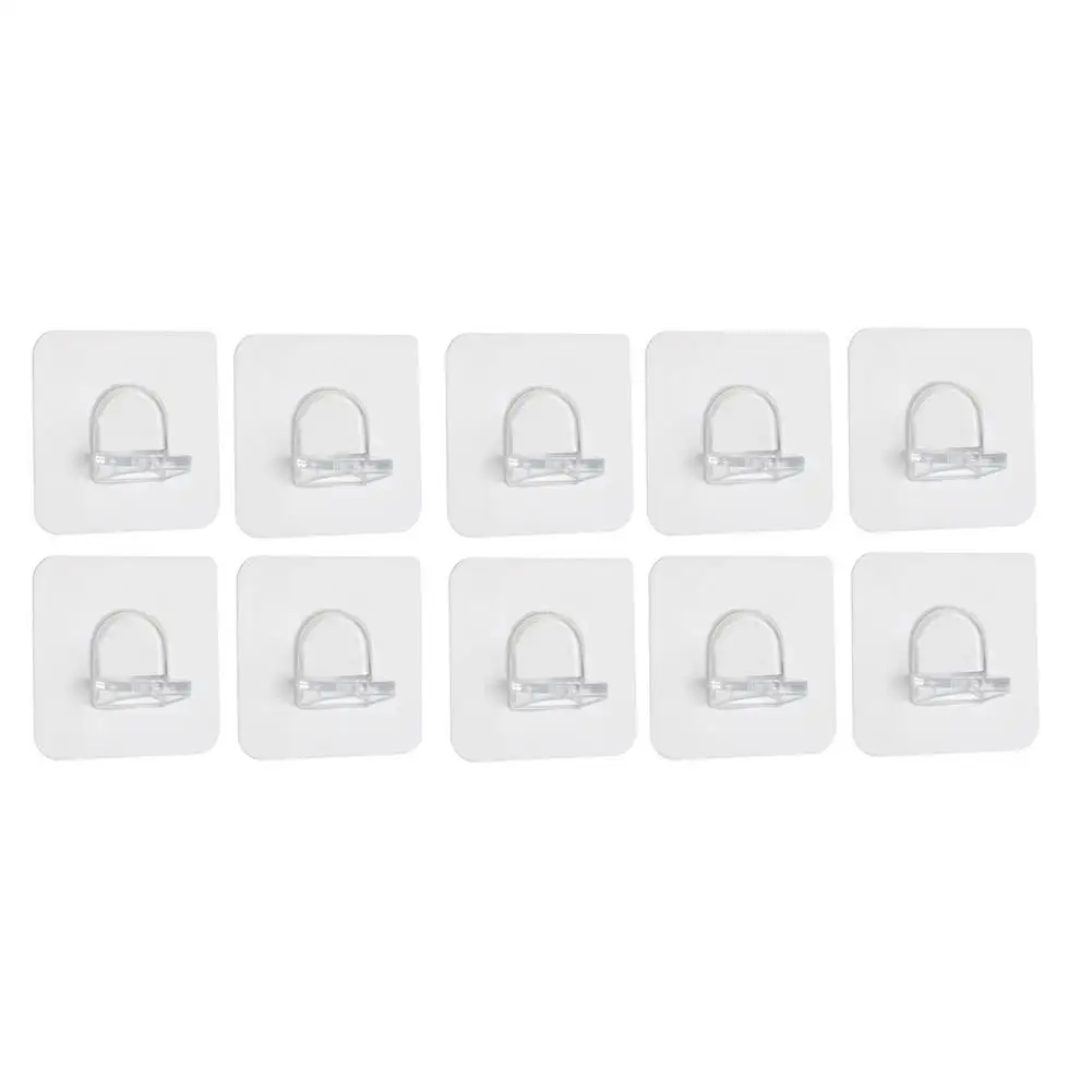 10 Pcs Abs Shelf Holder Shelf Support Clips Self Adhesive Pegs Closet