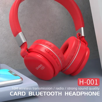 

Bluetooth 5.0 Headphones Wireless Headset HIFI Sound Deep Bass Stereo Noise Reduction Gaming Headsets support SD Card Slot
