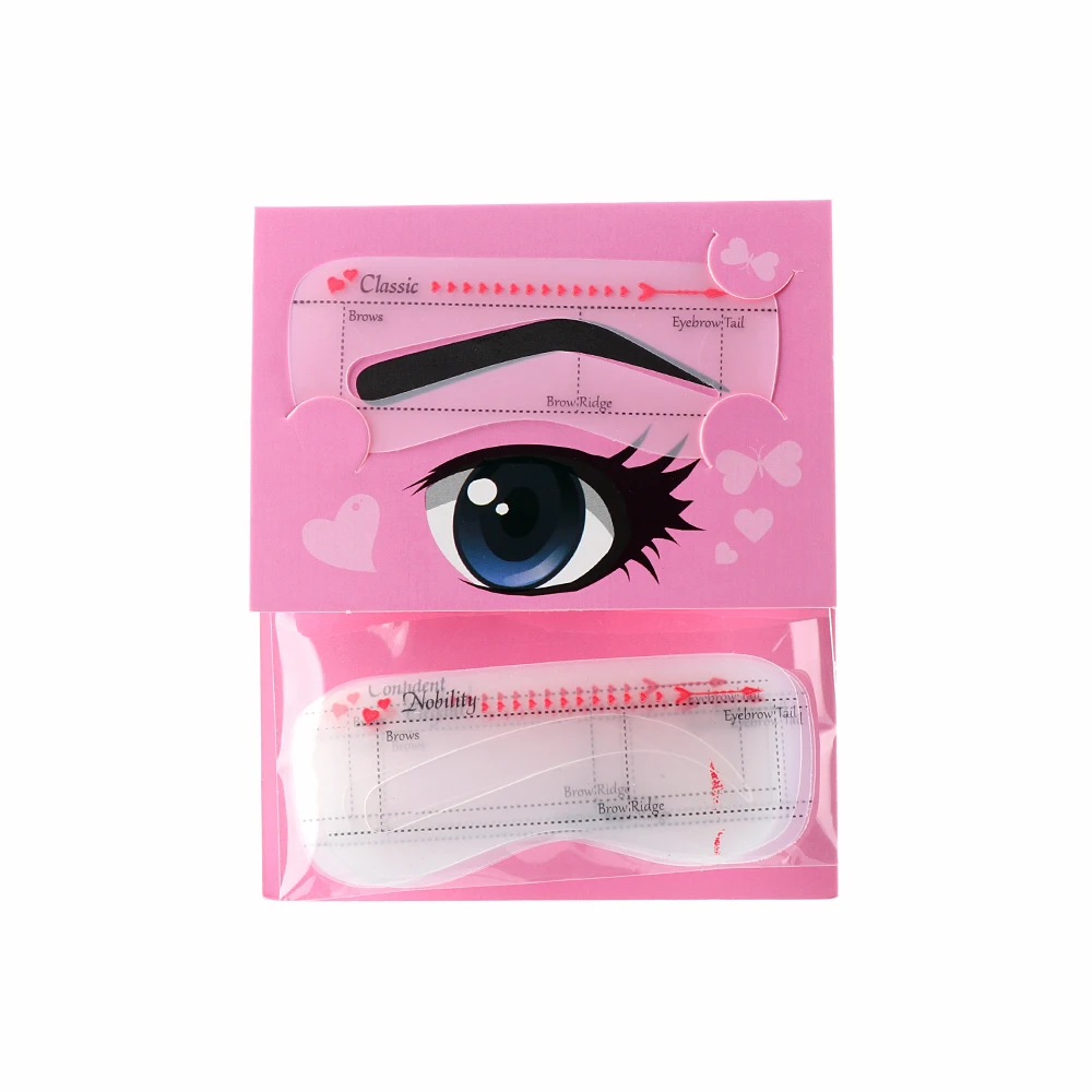 Eyebrow Stencil Tool Eyeliner Stencil Tool Makeup Tools Eye Makeup Tools 10Pcs Eyebrow Stencil Grooming Shaper Template Reusable Card