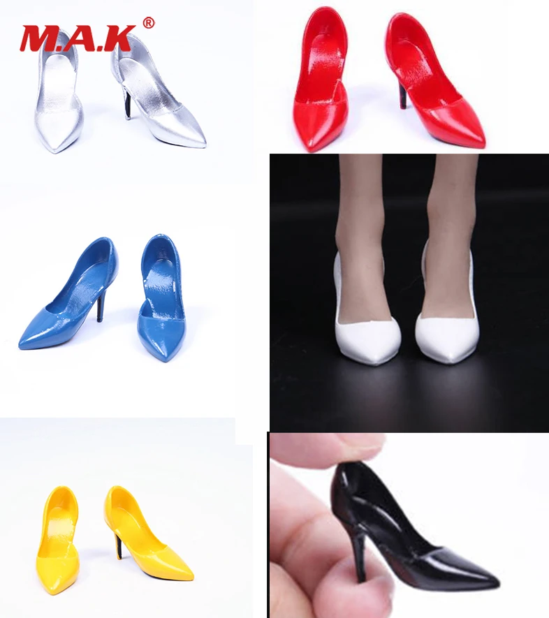 

JIAODOLL 1/6 Scale High Heeled Shoes Soft Plastic Shoes Model for 12" Female Action Figure PH Accessory