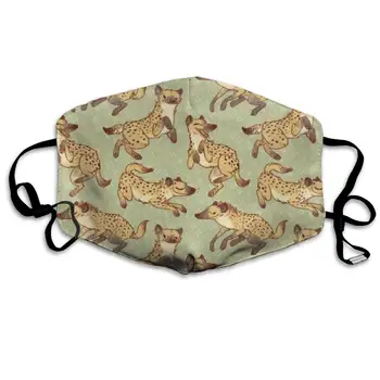 

Garde Art Studio Mask Hyena Patterns Face Mouth Cover for Kids Girls Boys, Unique Reusable & Dust Proof Mask with Adjustable