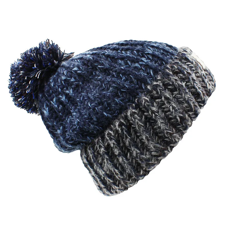 ALTOBEFUN трикотажная меховая шапка для женщин 6 цветов Gorros с надписью Skullies& Beanies женские теплые шерстяные зимние шапки BHT041