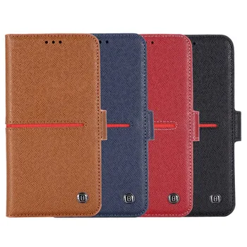 

Luxury Genuine Leather Wallet Case For iphone 11Pro 11 11Promax X XS XR XSMax Phone Full Protector Flip Magnetic Cases KS0414