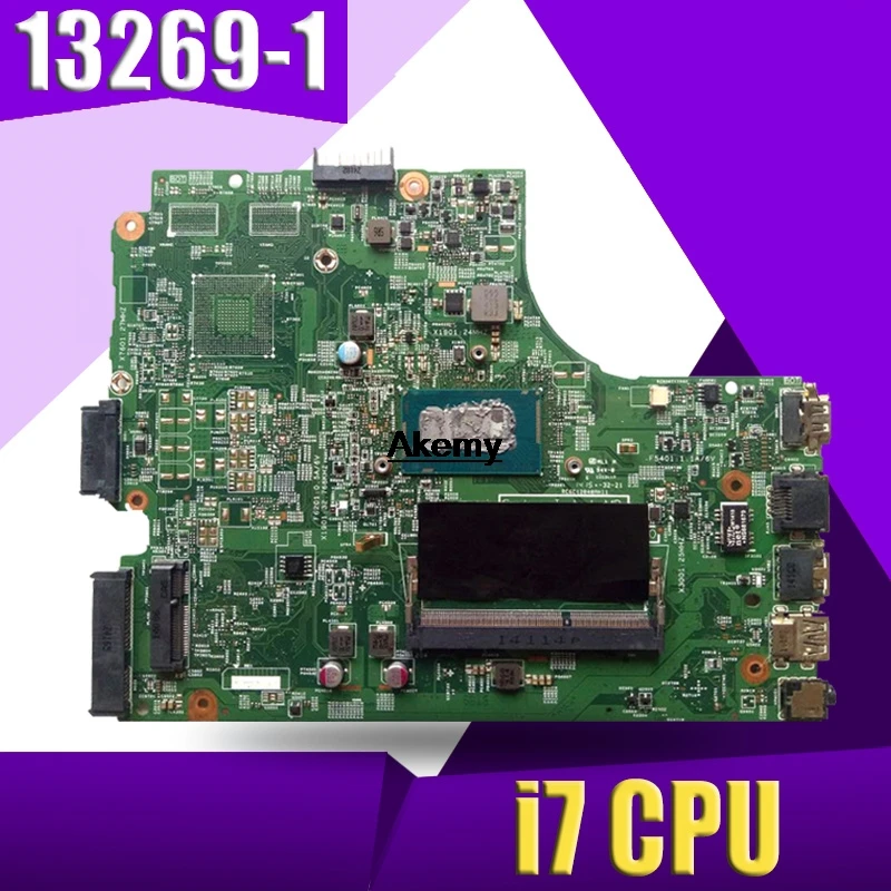 

13269-1 For DELL 3542 DELL 3442 dell 3543 5749 3443 motherboard 13269-1 PWB FX3MC REV A00 motherboard I7 GM work 100%