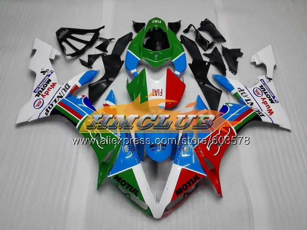 Средства ухода за кожей для YAMAHA YZF R 1 YZF 1000 YZF-R1 2004 2005 2006 55CL. 16 Красный Пламя YZF1000 YZF R1 YZF-1000 YZFR1 04 05 06 ABS обтекатель - Цвет: No. 17