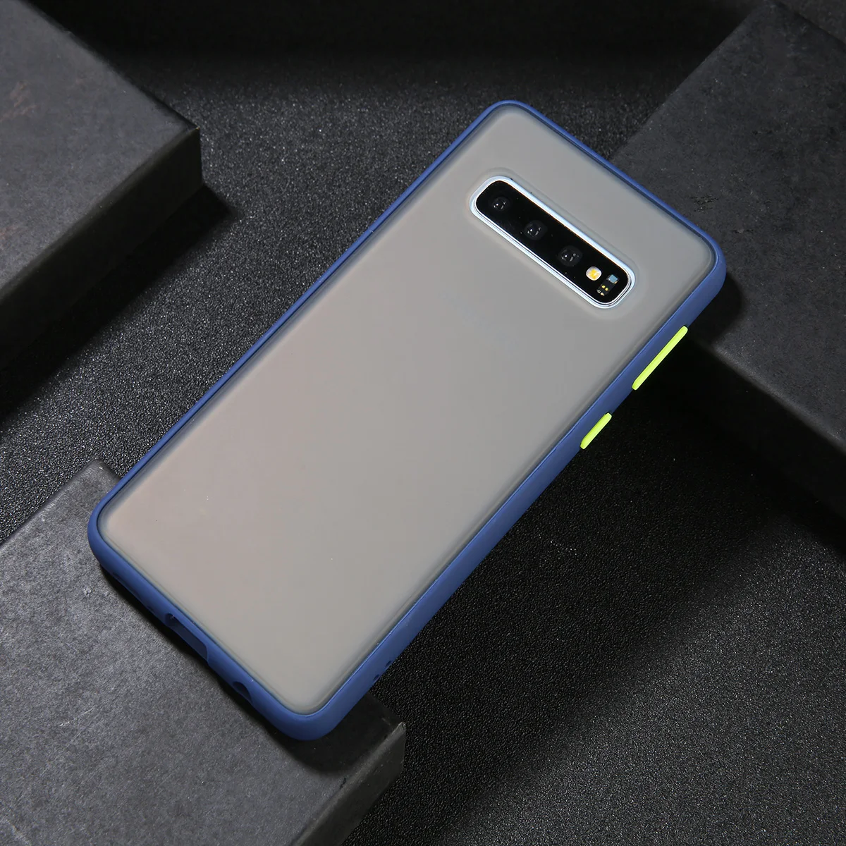 Navy Blue Green Lovebay противоударный чехол для телефона для samsung Galaxy S10 5G Plus Lite Capa Роскошный Матовый чехол из ТПУ для Note10 A70 A10E M20 Fundas - Цвет: Navy Blue Green