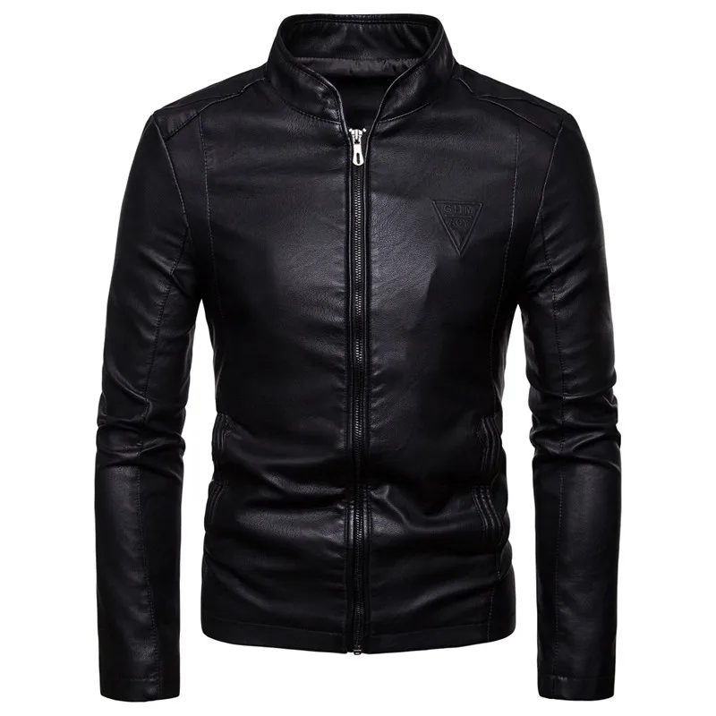 men's genuine leather coats & jackets 2021 Autumn And Winter New Men's Fashion Stand-up Collar Leather Jacket Men's Long-Sleeved High-Quality Jacket Size M-4XL bomber jacket Jackets