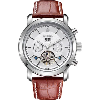 

Function Fully Automatic Mechanics Wrist Watch Kc042 Male Calendar Belt Motion Surface