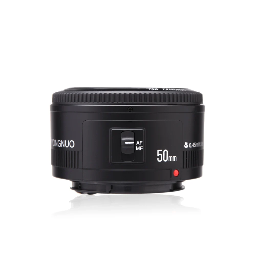 Объектив камеры YONGNUO YN50mm f1.8 YN EF 50 мм f/1,8 AF объектив YN50 апертура Автофокус Объектив для Canon EOS 60D 70D 5D2 5D3 600d 700D