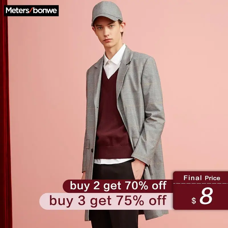 

Metersbonwe New Brand Basic Sweater Men 2019 Autumn Fashion Long Sleeve V-Neck Knitted Men Cotton Sweater High Quality Clothes