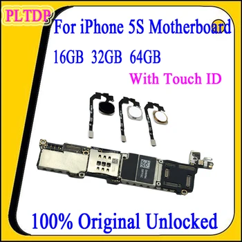 

Free iCloud for iphone 5S Motherboard with/without Touch ID,100%Original unlocked for iphone 5S Mainboard with IOS System