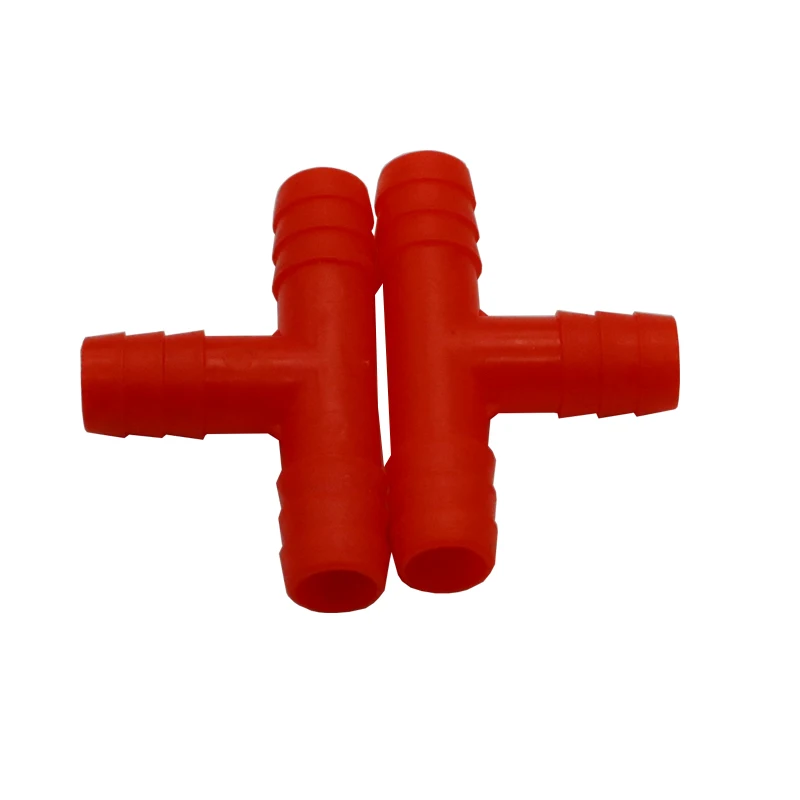 20Pcs Plastic Tee Tube Connector Pets Nipple Drinker