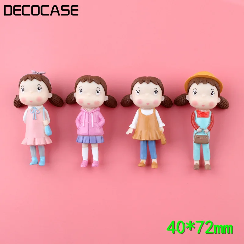 DECOCASE 4 шт мультфильм девушка подарок слизь талисманы украшение для волос с