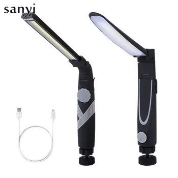 

Dimmable COB Folding Working Light with Magnet LED Multi-function Lamp USB Charging for Camping Outdoor Portable LED Flashlight