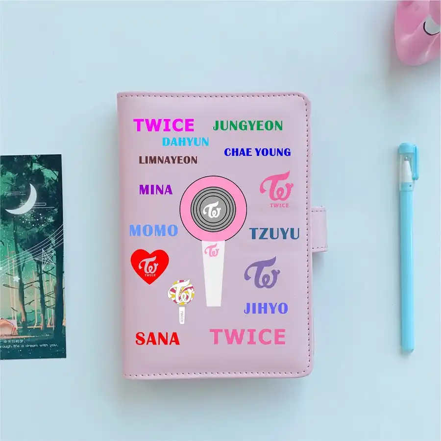Kpop Exo Twice Seventeen Got7 Pink Notebook Diy Pocketbook Note Pads School Supplies Hoodies Sweatshirts Aliexpress