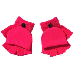 Sleeper # P501 2019 новые модные зимние перчатки для мальчиков и девочек, теплые перчатки для рук, с откидной крышкой, без пальцев, Handschuhe, Прямая