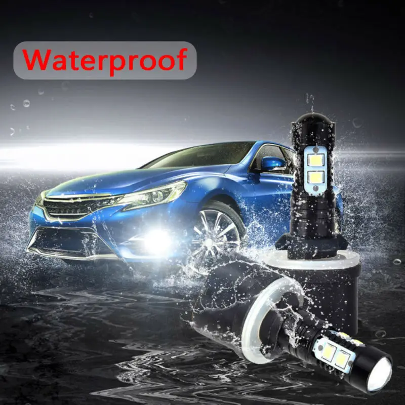 2 шт. 880 890 892 893 899 100W автомобильных ксеноновых светодиодный противотуманная фара дальнего света светильник лампочка 6000K Ультра белые дневные ходовые огни светильник
