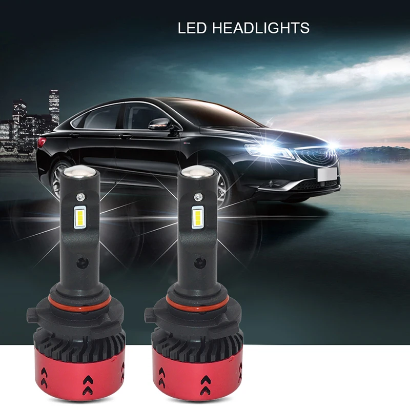 

2pcs LED Car Headlight Bulbs 9004 H13 H4 Hi/Lo Beam Headlight H7 H11 H8 H1 9005 9006 H3 70W/set 6000K Auto Headlamp Fog Lights