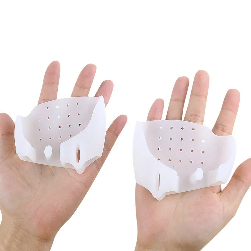 1Pair Silicone Foot Finger Toe Separator Foot Care Tool Splint Straightener Corrector Hallux Valgus Massager