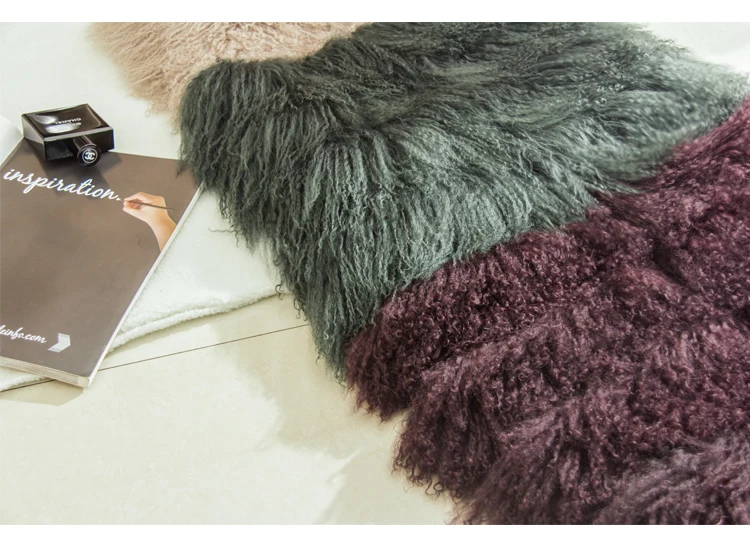 Discount rf2050 Whole Leather Mongolian Sheep Fur Vest for Woman 90cm/120cm Long Winter Natural Fur Waistcoat 12