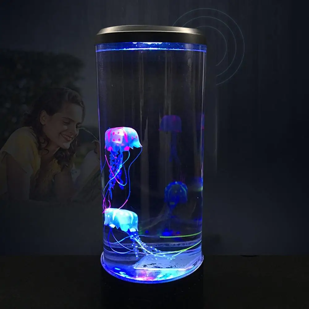 Luz LED de medusas de gran tamaño, lámpara de noche decorativa de  escritorio para niños, regalos para niños, lámpara de humor relajante para  la decoración del dormitorio del hogar - AliExpress
