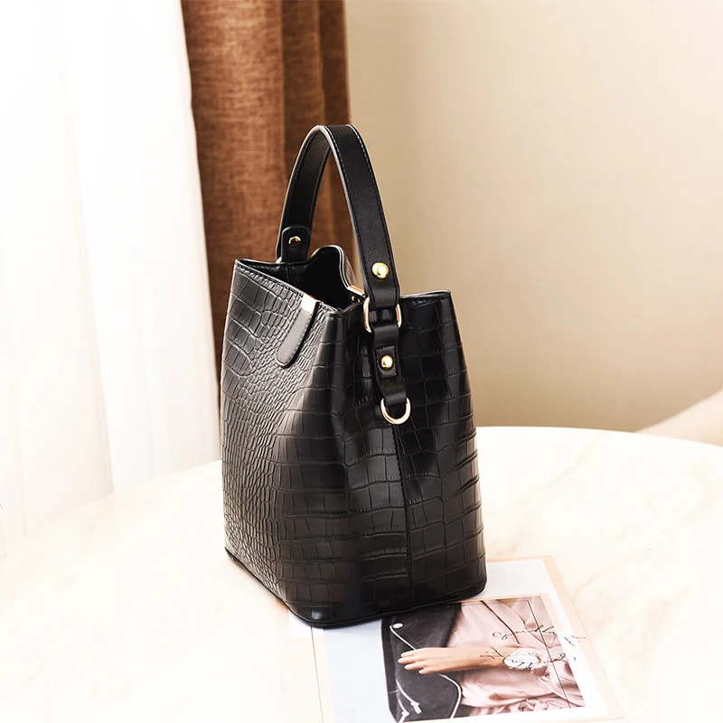 ZMQN черные сумки-ведро женские сумки через плечо из крокодиловой кожи роскошные сумки женские ручные сумки на плечо Bolsa Feminina A583