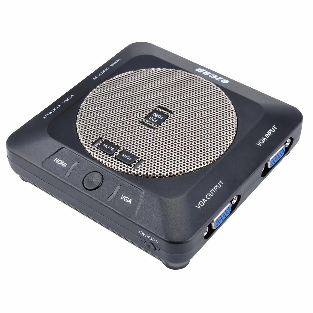EZCAP289, новинка, 1080 P, HD видео, Лекция, захват/записывающая карта, HDMI/VGA, вход, выход, видеозаписывающее устройство, встроенный микрофон