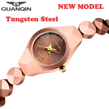 

Relogio Feminino GUANQIN Tungsten Steel Ladies Watch Gold Watch Dress Top Brand Women Fashion Chain Style Design Quartz Watch A