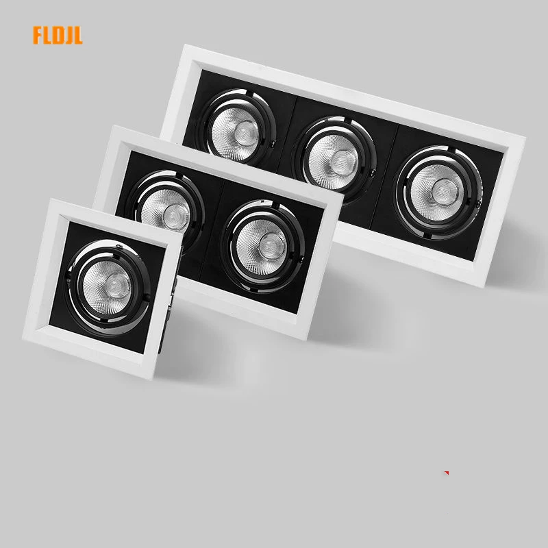 

1Pcs square 5W10W 20W 30w AC85V-265V LED dimmable Ceiling Downlight Recessed LED lamp Spot light LED For Home Lighting 110V 220V