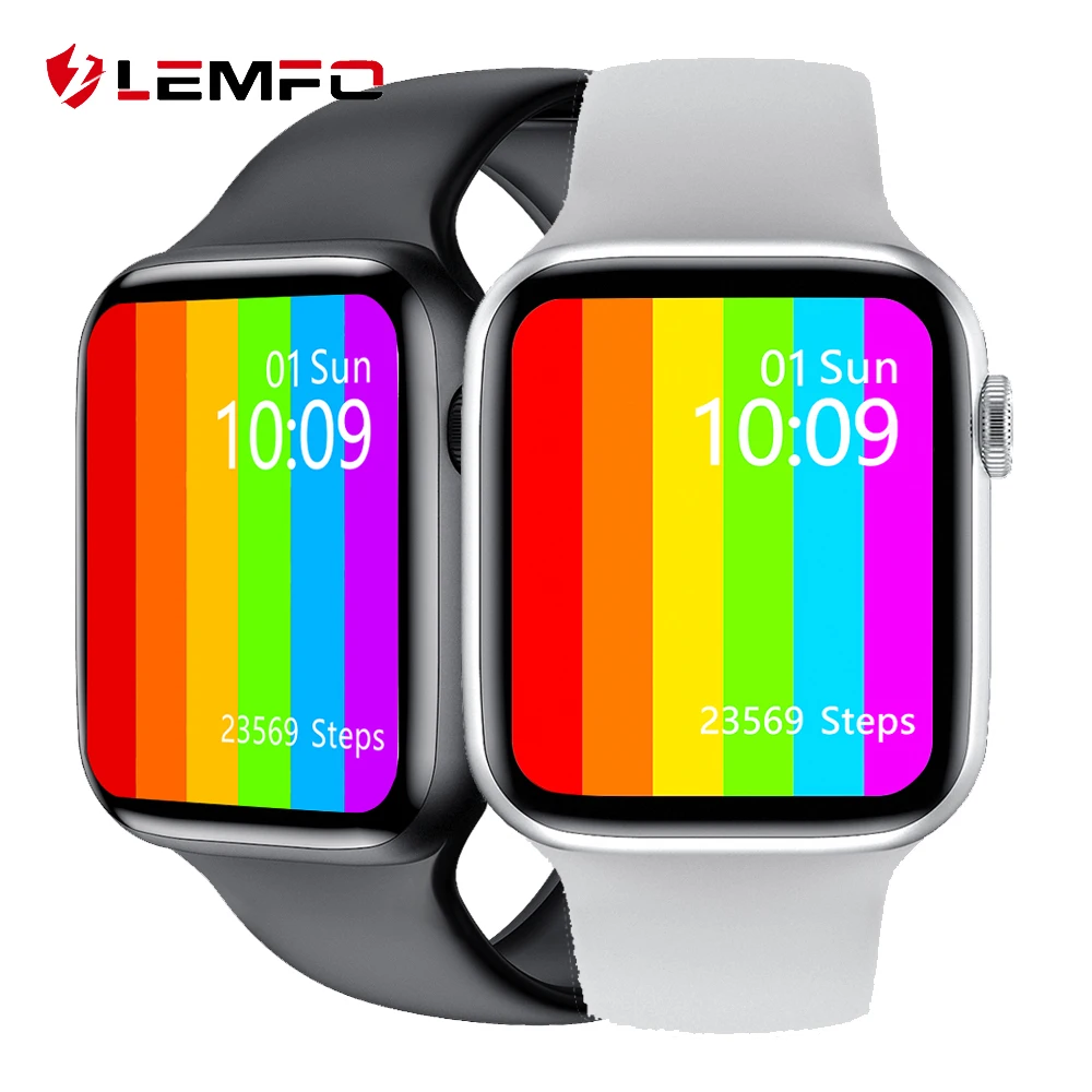 

LEMFO W46 Smart Watch 2020 1.75 Inch 320*385 HD Display ECG Body Temperature IP68 Waterproof Smartwatch Men PK IWO 12 Pro W26