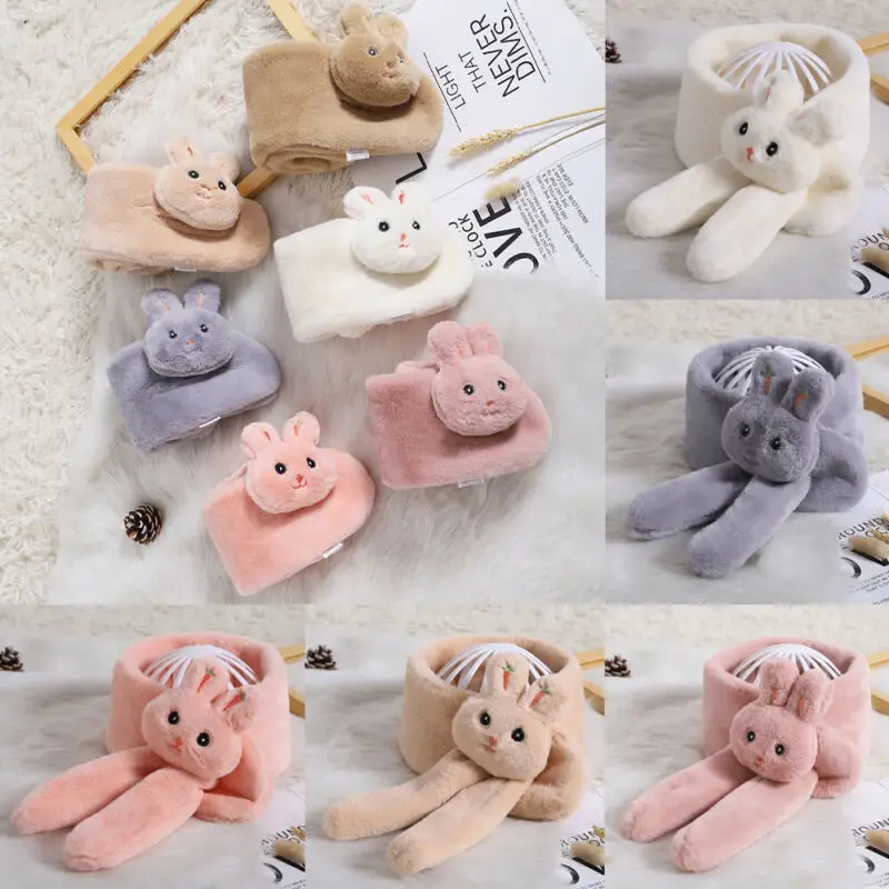 

2020 Baby Accessories Clothing Baby Kid Scarf Children Girls Boys Winter Warm Plush Scarves Neckerchief