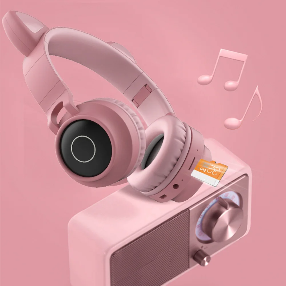 Bluetooth наушники Arikasen со светодиодной подсветодиодный кой FM радио и