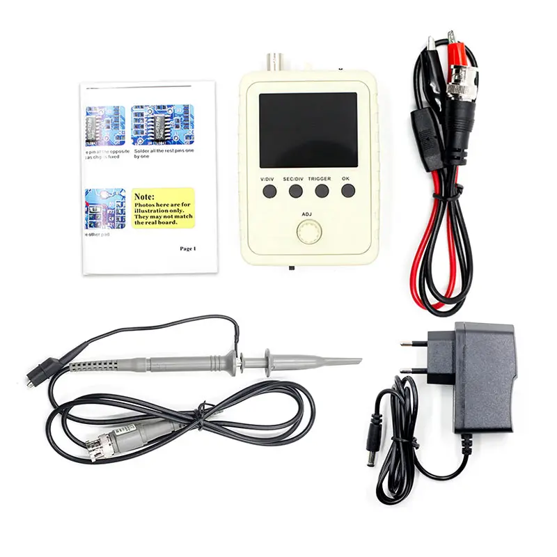 Цвет: желтый DSO FNIRSI-150 15001K DIY цифровой осциллограф комплект с корпусом - Цвет: Цвет: желтый
