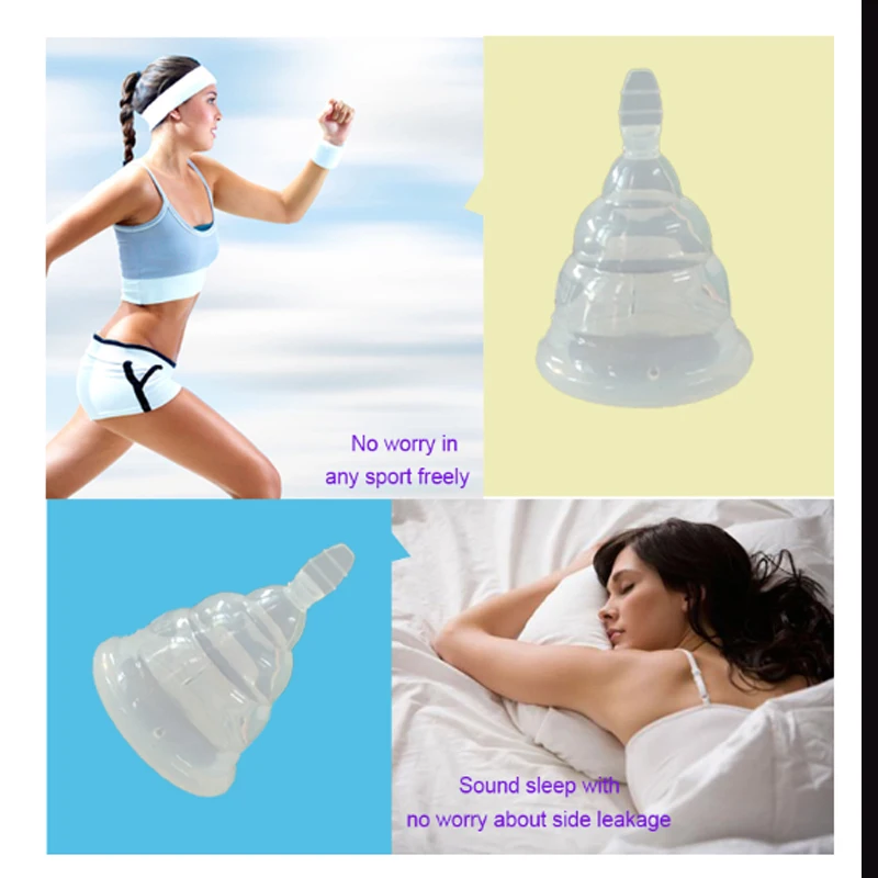 10 шт менструальная чашка силиконовый для использования в медицине период чашки для коллектора Менструальный многоразовый мягкий женственный гигиенический вагинальный чашки