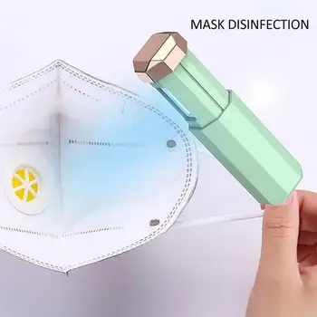 

1Pc Rechargeable Portable Mini Ultraviolet Lamp Handheld Adjustable UV Light Disinfection Mask Phone Small Sterilization Machine